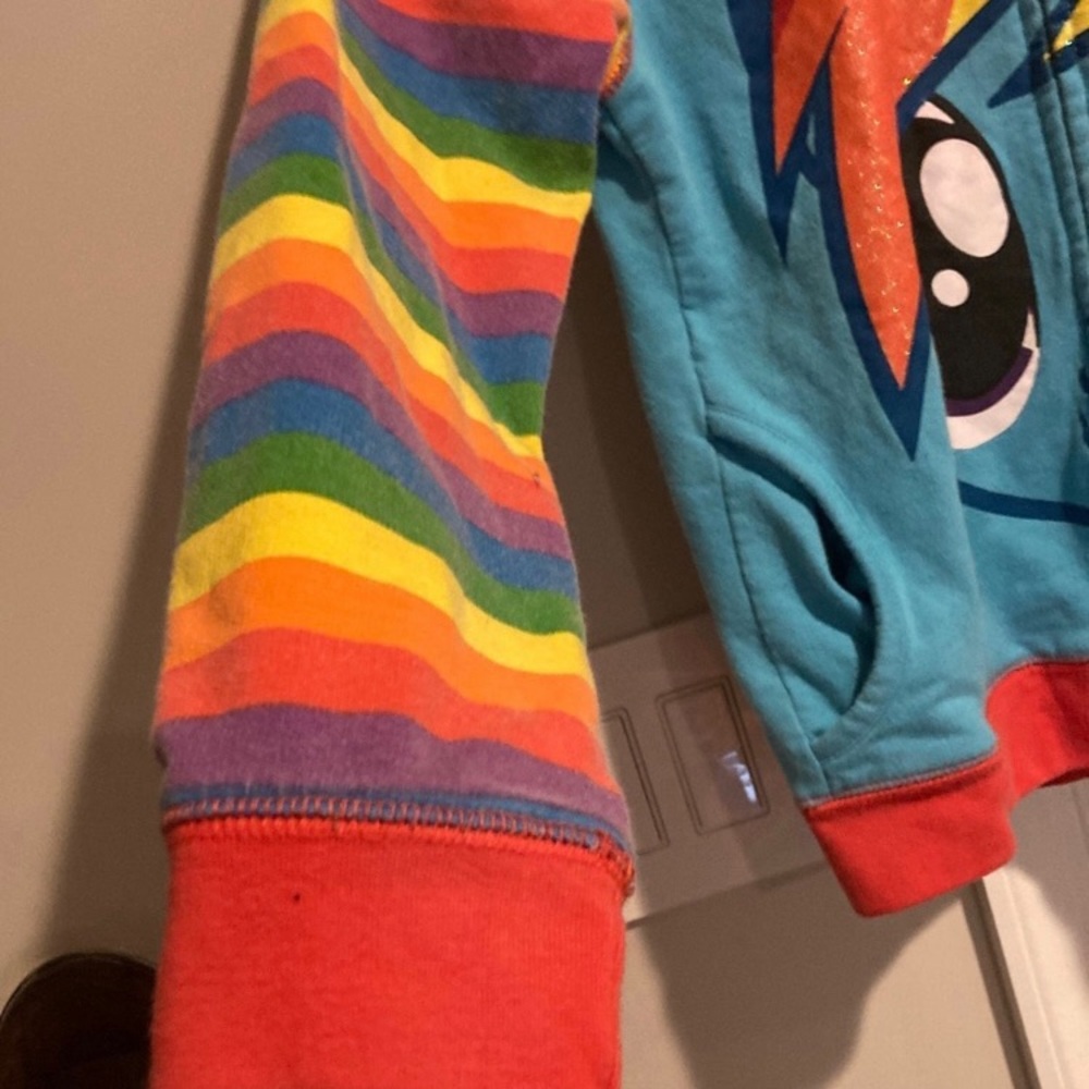 ❌SOLD on MERCARI❌ My Little Pony Rainbow Dash Hoody - Picture 4 of 9